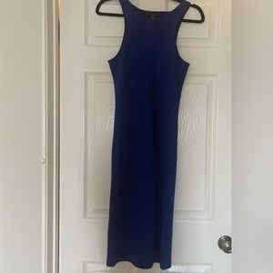 Royal blue midi dress small